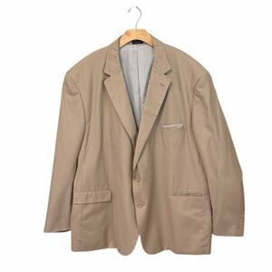 STAFFORD ESSENTIALS TAN DRESS COAT WITH POCKETS SEE DESCRIPTION FOR MEASUREMENT